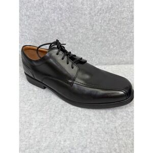 Clarks Beeston‎ Black Leather Dress Shoes Mens Size 11.5M Lace Up